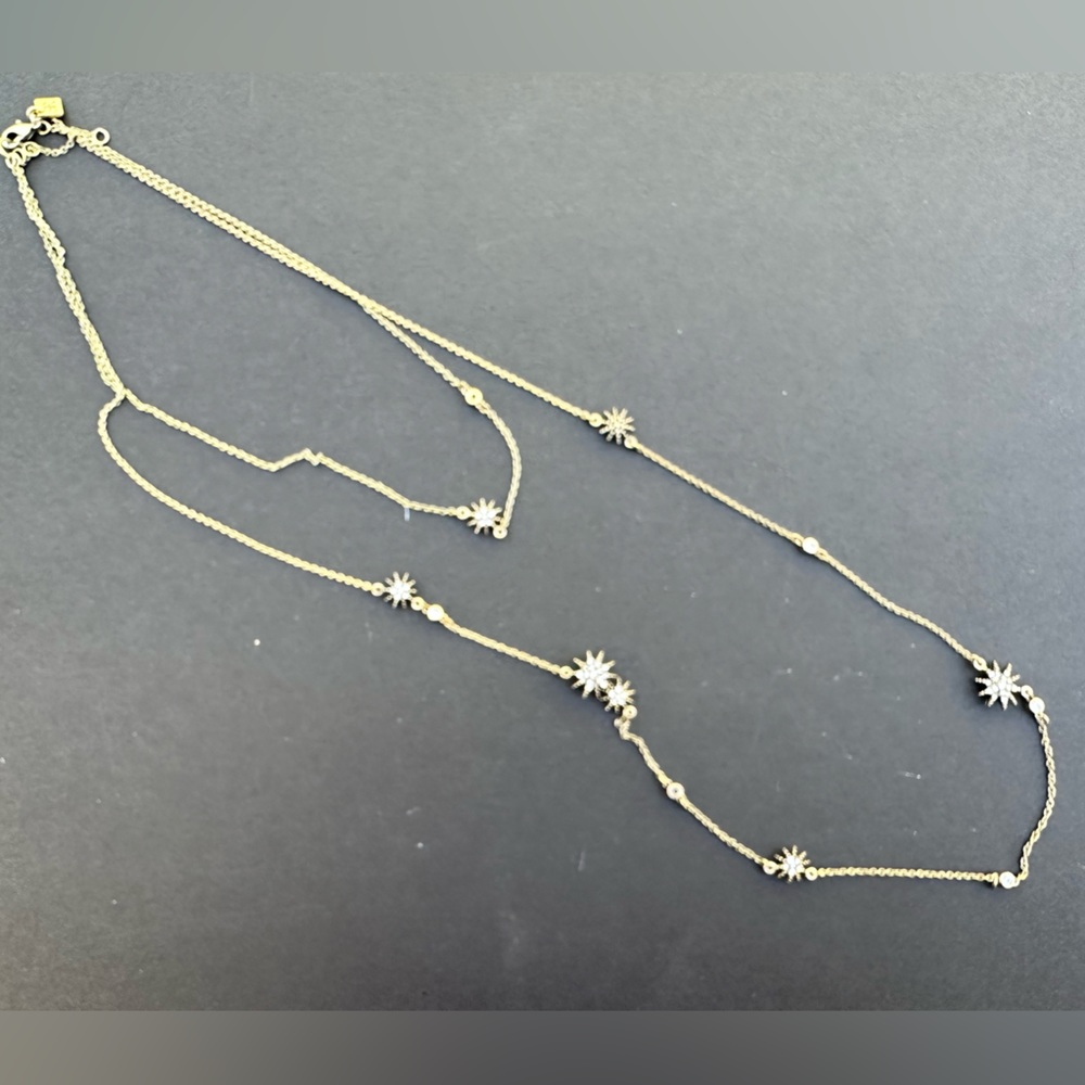 BR Double Chain Starburst Necklace
